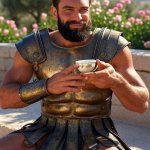 Smug Spartan Tea Time