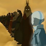 Aang seeing all avatar ancestors