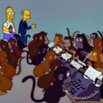 1000 monkeys monos Mr burns simpsons