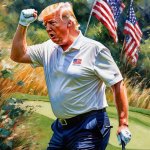 Trump Golf NFT American flag