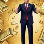 Donald Trump Gold NFT thumbs up
