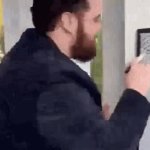 He Is Speaking Guy Explaining With A Whiteboard GIF Template
