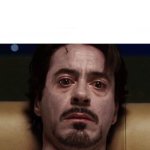 sad, alcoholic tony stark