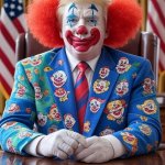Trump Clown Suit Oval Office