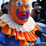 Donald Trump Orange-faced clown MAGA