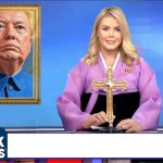 Donald Trump Karoline Leavitt Glorious Leader Blank meme