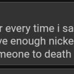 if I had a nickel