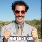 Very Gneiss! meme