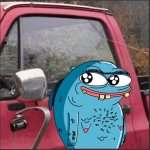 Blub Red Truck Redneck