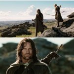 Legolas and aragorn