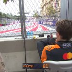 Oscar Piastri Watching the Race
