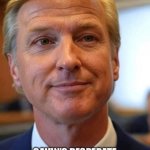 Gavin Newsom with Trump haircut