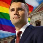 Charlie Kirk Rainbow Flag