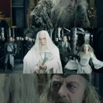 LOTR Theoden before anf after curse