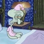squidward sleeping