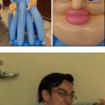 Balloon Elsa is now my worst nightmare | image tagged in confused screaming | made w/ Imgflip meme maker