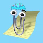 Clippy with macaron beanie