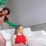 girl playing video games