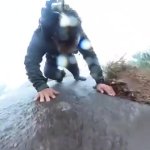 Chinese guy falling GIF Template