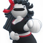 Claire pointing laughing