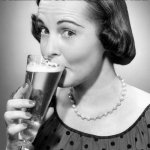 jagged quote | I COULDN'T DRINK ENOUGH TO MAKE THIS MAKE SENSE, BUT I THINK I'M GONNA GIVE IT A TRY. OLD 97'S | image tagged in 1950s housewife | made w/ Imgflip meme maker