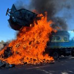 flaming Garbage Truck