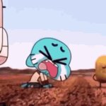 Gumball sad GIF Template