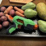 Cat trainer, and vegetables cap