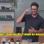 The wifi might be messed up - Meta AI Glasses live demo fail