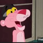 Pink panther laughing