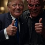 donald trump satan lucifer thumbs up