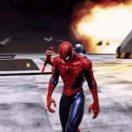sad spiderman GIF Template