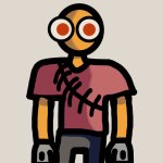 guy with big orange eyes template