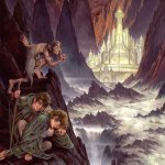 Frodo, Sam, and Gollum at Minas Tirith