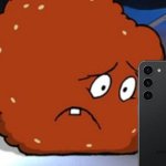 Meatwad looking at IPhone meme
