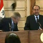 Bush dodges shoe