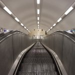 Down escalator template
