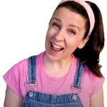 Ms. Rachel, crazy smile