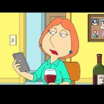 Looking through his phone