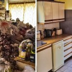 Clean before after