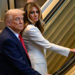 Escalator temporarily became stairs*  Trump: "This was an assass meme