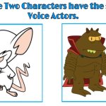 Maurice Lamarche 2 | image tagged in same voice actor,maurice lamarche,pinky and the brain,futurama,warner bros,20th century fox | made w/ Imgflip meme maker