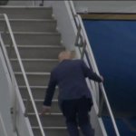 trump fails at stairs