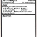 Tylenol Warning Label template