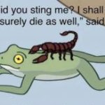 frog and scorpion template