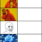 Drake x Crying Wojak x Expanding Brain