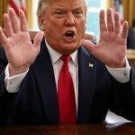 Donald Trump waving frantically Oval Office Conspiracy Theory