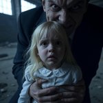 Evil Satanic MAGA holding little blonde girl Republican Trump
