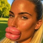 Funny | SOME PEOPLE PAY FOR THE GLAZED DONUT LIPS; OTHER PEOPLE ARE JUST ALLERGIC TO MOSQUITO BITES | image tagged in funny,allergies,lips,mosquito,donuts,bite | made w/ Imgflip meme maker