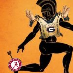 Alabama Georgia meme | image tagged in achille's heel,memes,college football,alabama football,georgia,sports | made w/ Imgflip meme maker